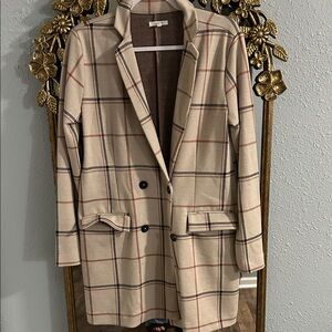 Maurice’s Longline Plaid Blazer - Medium